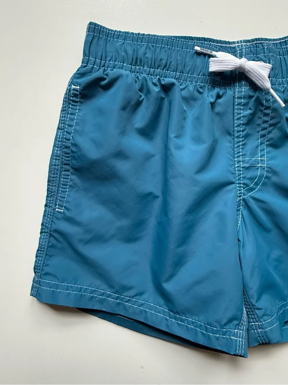 Sundek Boys Blue Swim Shorts - Short Elastic Waist Iconic Taffeta - Size 8